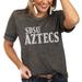 Women's Charcoal San Diego State Aztecs Better Than Basic Gameday Boyfriend T-Shirt