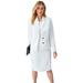 Plus Size Women's 2-Piece Stretch Crepe Single-Breasted Jacket Dress by Jessica London in White (Size 16 W) Suit