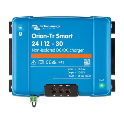 Victron Energy Orion-TR Smart DC-DC Non-Isolated Charger / Power Supply 10-15 volts 30 amps 360W Blue ORI241236140