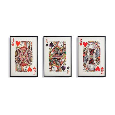 Jack Queen King Cut Paper Collages - Set of Three - Frontgate