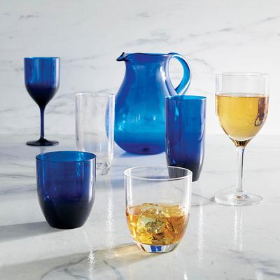 Classic Acrylic Drinkware - Clear , Clear Wine Glasses, Set of Six - Frontgate