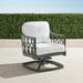 Avery Swivel Lounge Chair with Cushions in Slate Finish - Sailcloth Aruba - Frontgate