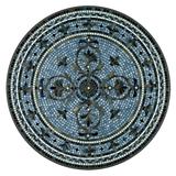 KNF Roma Mosaic Table Collection - Round High Bistro Table, Pewter, 36" Dia. - Frontgate