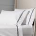 Set of 2 Ladder Stitch Sateen Pillowcases - White, Standard - Frontgate Resort Collection™