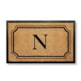 Pembrook Monogrammed Coco Door Mat - 36" x 72", X - Frontgate