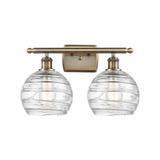 Innovations Lighting Bruno Marashlian Deco Swirl 16 Inch 2 Light Bath Vanity Light - 516-2W-AB-G1213-8