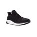 Wide Width Women's Tour Knit Running Shoe by Propet in Black (Size 11 W)