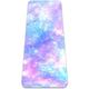Eslifey Pink And Blue Magical Galaxy Star Print Yoga Mat Thick Non Slip Yoga Mats for Women&Girls Exercise Mat Soft Pilates Mats,(72x24 in, 1/4-Inch Thick)