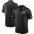 Men's Nike Black Detroit Lions Fan Gear Franchise Heat-Sealed Graphic Team Polo