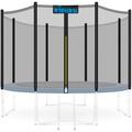 Filet de Remplacement pour Trampolines Filet de sécurité pour Trampolines 305 cm / 8 barres - Kiduku