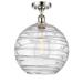 Innovations Lighting Bruno Marashlian Extra Large Deco Swirl 12 Inch 1 Light Semi Flush Mount - 516-1C-PN-G1213-12