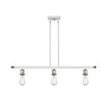 Innovations Lighting Bruno Marashlian Bare Bulb 36 Inch 3 Light Linear Suspension Light - 516-3I-WPC