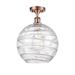 Innovations Lighting Bruno Marashlian Extra Large Deco Swirl 12 Inch 1 Light Semi Flush Mount - 516-1C-BAB-G1213-12