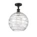 Innovations Lighting Bruno Marashlian Large Deco Swirl 10 Inch 1 Light Semi Flush Mount - 516-1C-OB-G1213-10-LED