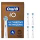 Oral-B iO Ultimative Reinigung Aufsteckbürsten für Oral-B elektrische Zahnbürste, 4 Stück, Zahnreinigung mit iO Technologie, Zahnbürstenaufsatz , briefkastenfähige Verpackung, Weiß