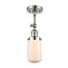 Innovations Lighting Bruno Marashlian Dover 4 Inch 1 Light Semi Flush Mount - 201F-PN-G311-LED