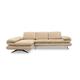 DOMO. Collection Milano Ecksofa | Sofa mit Armlehn- und Rückenfunktion in L-Form, Polsterecke Eckgarnitur, beige, 269x172x83 cm