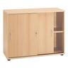 Schiebetürenschrank »Smileline V« 100 cm breit 2 OH buche, Möbelpartner, 100x76x39.5 cm