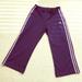 Adidas Pants & Jumpsuits | Adidas | Linear Tricot Straight-Leg Capri | Color: Purple/White | Size: S