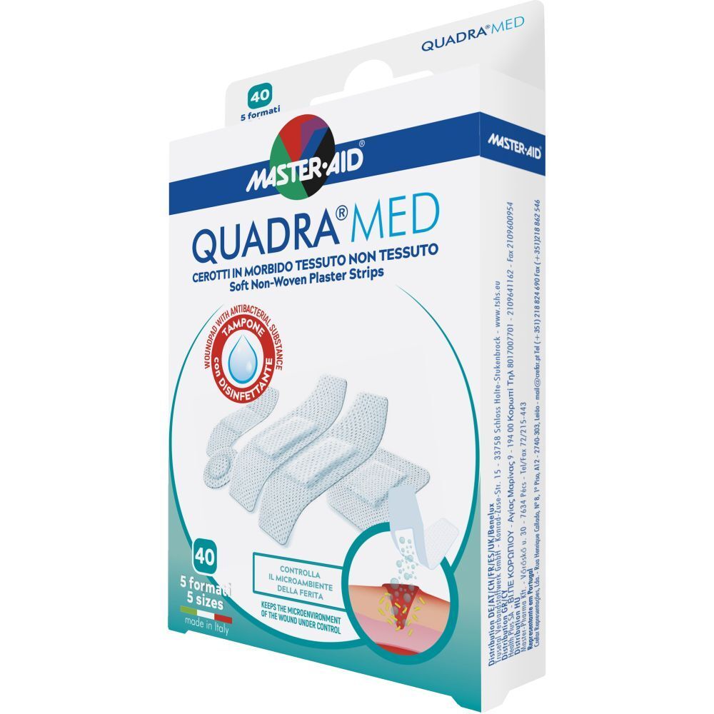 Master-Aid® Quadra Med® Formati assortiti 40 pz Cerotto