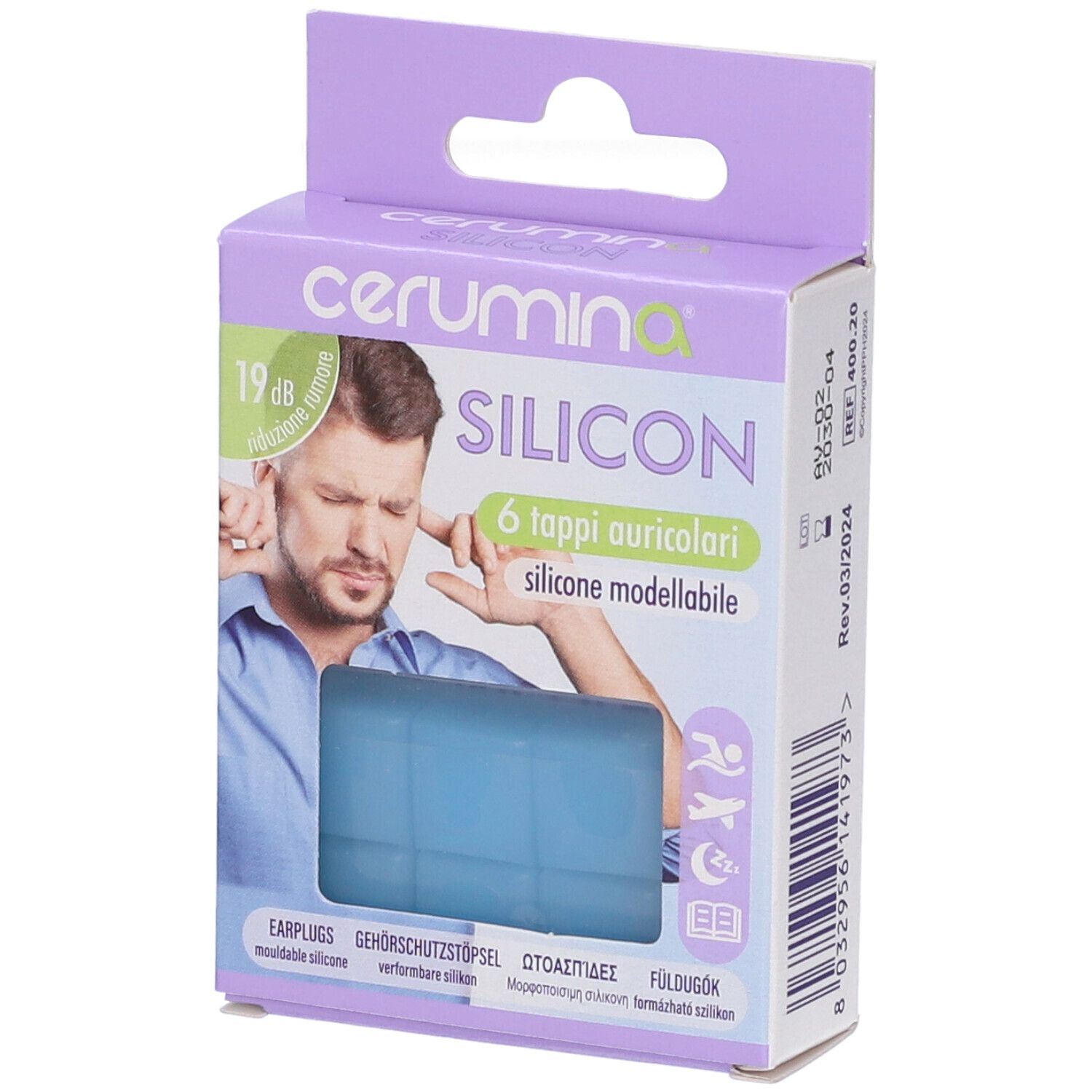 Cerumina® Silicon Tappi Auricolari 6 pz Altro