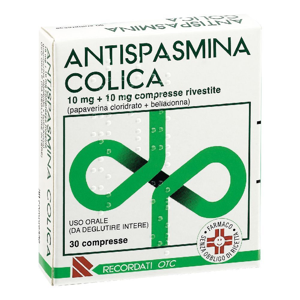 Antispasmina Colica 10 mg + compresse rivestite 30 pz Compresse con fi