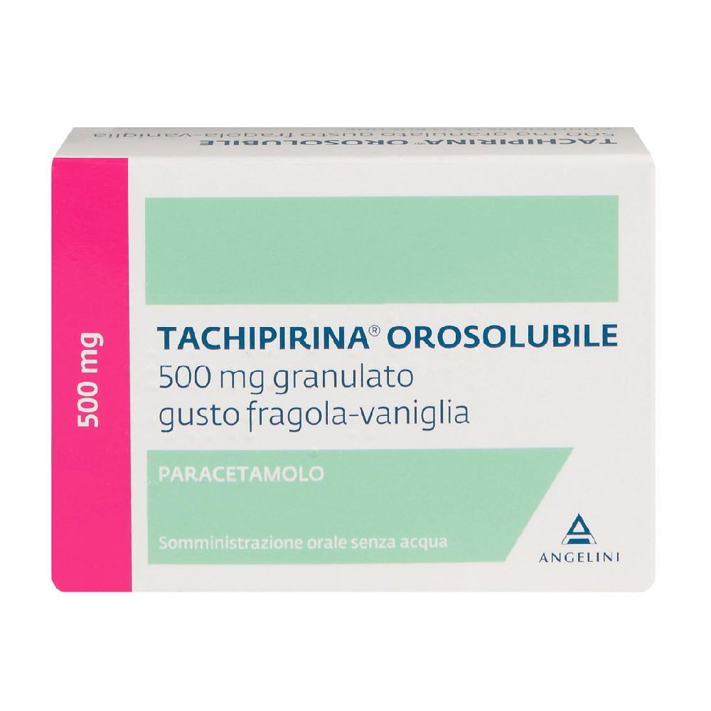 TACHIPIRINA® OROSOLUBILE 500 mg Gusto fragola-vaniglia 12 pz Bustina