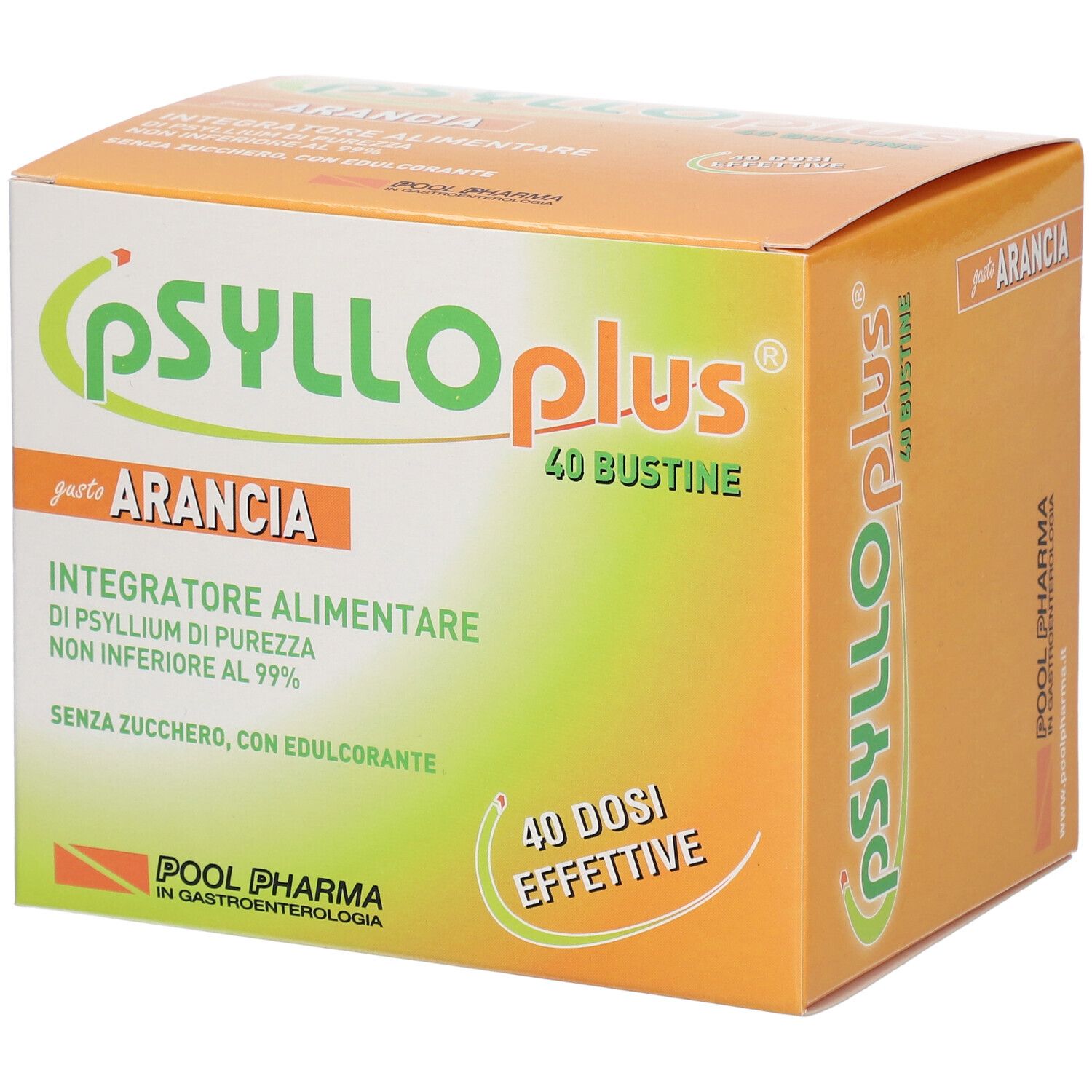 Psyllo Plus® Bustine Gusto Arancia 40x4,3 g Bustina