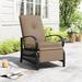 Lark Manor™ Eita Recliner Patio Chair w/ Cushions, Steel in Black | 38 H x 22.6 W x 38 D in | Wayfair E2BEE42519F0476A8BB3540BFDA180AC