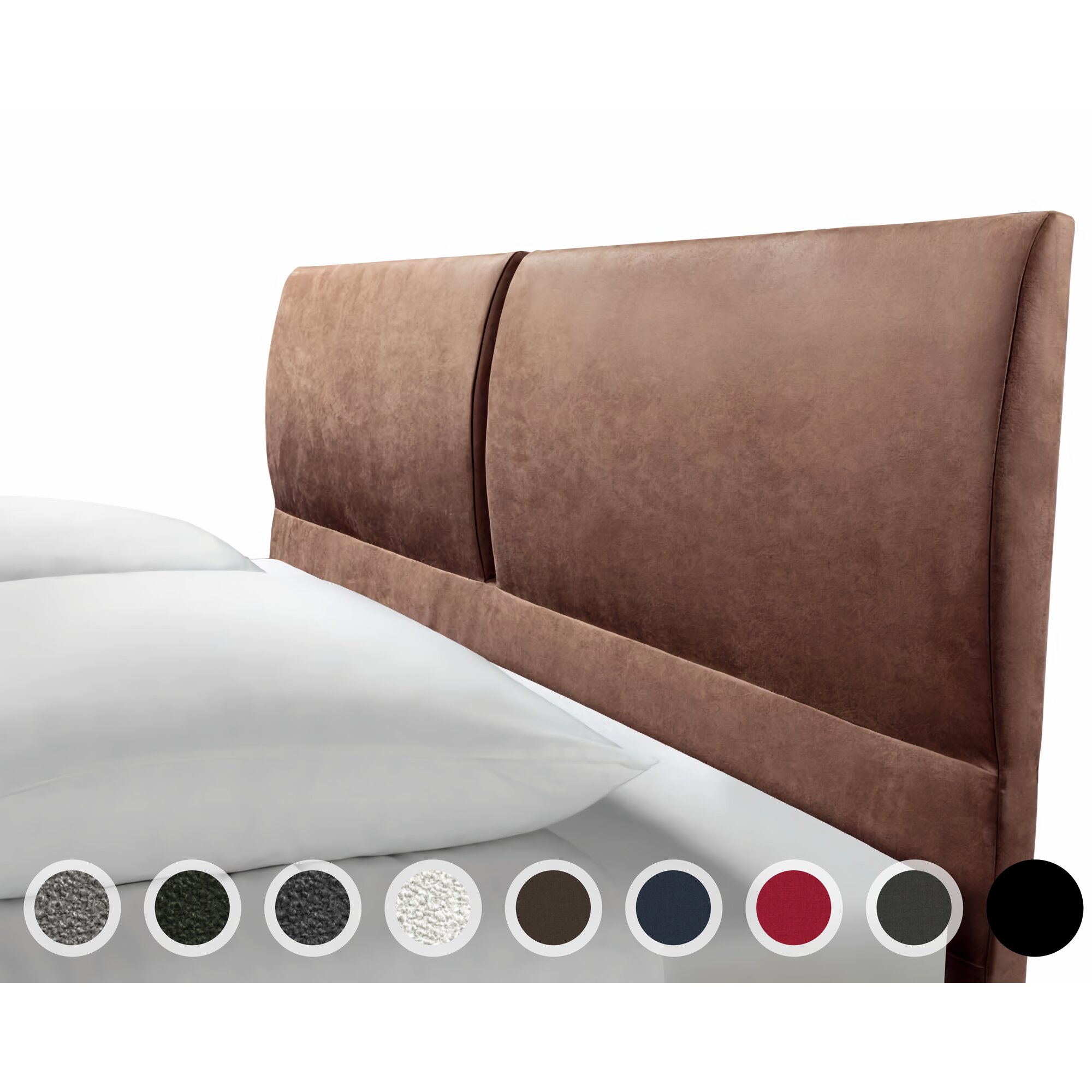 Hasena Dream-Line Kopfteil Siena 180 cm / PK3 Casual 334 Carbon Image