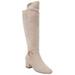 Extra Wide Width Women's The Ruthie Wide Calf Boot by Comfortview in Oyster Pearl (Size 9 WW)