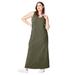 Plus Size Women's Sleeveless Knit Maxi Dress by ellos in Burnt Olive (Size 22/24)