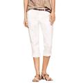 Plus Size Women's Seamed Capris by ellos in White (Size 10)