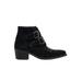 Women's Two Buckle Suede Bootie by ellos in Black (Size 10 1/2 M)