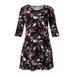 Plus Size Women's Madison 3/4 Sleeve Dress by ellos in Seaside Pink Floral Print (Size 4X)