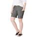 Plus Size Women's Convertible Cargo Shorts by ellos in Slate (Size 10)