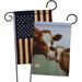 Breeze Decor Cow & Calf 2-Sided Polyester 19 x 13 in. Garden Flag in Black/Gray | 18.5 H x 13 W in | Wayfair BD-FA-GP-110095-IP-BOAA-D-US16-AL