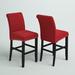 Mercury Row® Arianna 26" Counter Stool Wood/Upholste/Velvet in Red | 39.5 H x 16.5 W x 24 D in | Wayfair CEB4F41D4C2444ADA18780A6A75654D5