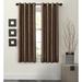 Winston Porter Besteiro Faux Silk Floral Blackout Thermal Grommet Single Curtain Panel in Brown | 63 H in | Wayfair