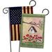 Breeze Decor Welcome Treasure Life Together Impressions Decorative 2-Sided 19 x 13 in. 2 Piece Garden Flag Set in Black/Brown | Wayfair