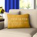 Andover Mills™ Mcghee This is Our Happy Place Outdoor Rectangular Pillow Cover and Insert Polyester/Polyfill blend in Yellow | Wayfair