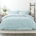 Andover Mills™ Mirabal Microfiber 8 Piece Bedding Set Polyester/Polyfill/Microfiber in Blue | Twin XL Comforter + 5 Additional Pieces | Wayfair