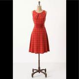 Anthropologie Dresses | Anthropologie Girls From Savoy Goji Plaid Dress 4 | Color: Red | Size: 4