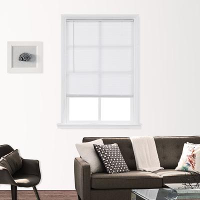 Wide Width Cut-to-Width 1" LF Cordless Blind by BrylaneHome in White (Size 48" W 64" L)