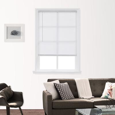 Wide Width Cut-to-Width 1" LF Cordless Blind by BrylaneHome in White (Size 72" W 64" L)