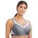 Plus Size Women's Wonderwire® High-Impact Underwire Sport Bra 9066 by Glamorise in Gray (Size 44 F)