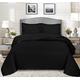 B&B Quilted Bedspreads Bed Throw Double Bedding Set - Silk Border Embossed patterned bedspread Throw Blanket Comforter Double Bed in 3PCS with 2 soft pillow Shams (Osca Black)