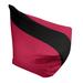 East Urban Home Toronto Standard Bean Bag Chair Polyester/Fade Resistant in Red/Black/Brown | 31 H x 38 W x 42 D in | Wayfair