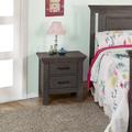 Harriet Bee Edda 2 - Drawer Solid Wood Nightstand Wood in Gray | 24.25 H x 23.5 W x 18 D in | Wayfair BD975B0588EC491F8CCFD94A77F02A95