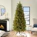 Three Posts™ Meinhardt 7.6' H Slender Green Artificial Spruce Christmas Tree withf 400 Lights in White | 90 H x 44 W in | Wayfair